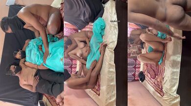 Cheater bihari bhabhi two horny men hindi sex MMS